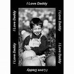 I Love Daddy Border Photo Throw ™