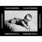 I Love Grandma Border Photo Throw ™
