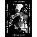 I Love Grandpa Border Photo Throw ™