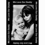 We Love Our Daddy Border Photo Throw ™