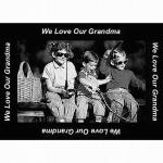We Love Our Grandma Border Photo Throw ™