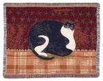 Fat Cat Tapestry Throw