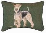Pedigree Airedale Tapestry Throw Pillow