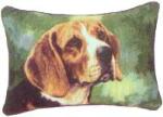 Pedigree Beagle Tapestry Throw Pillow