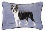 Pedigree Boston Terrier Tapestry Throw Pillow