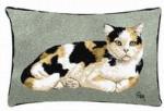 SALE Calico Cat Tapestry Throw Pillow