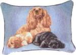 Pedigree Cocker Spaniel Tapestry Throw Pillow