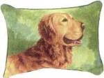 Pedigree Golden Retriever Tapestry Throw Pillow