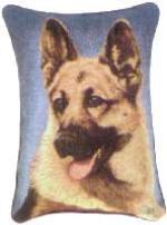 Pedigree German Shepherd Tapestry Throw Pillow