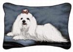 SALE Pedigree Maltese Tapestry Throw Pillow