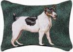 Pedigree Rat Terrier Tapestry Throw Pillow