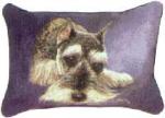 Pedigree Schnauzer Tapestry Throw Pillow