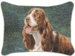 Pedigree Springer Spaniel Tapestry Throw Pillow