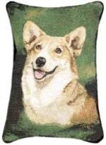 Pedigree Welsh Corgi Tapestry Throw Pillow