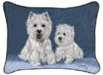 Pedigree West Highland Terrier Tapestry Throw Pillow