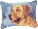 Pedigree Yellow Lab Tapestry Throw Pillow