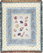At The Sea Shore Tapestry Throw
