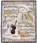 Music To My Ears Tapestry Throw