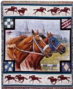 Day At The Races Tapestry Throw