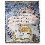 Soliders Prayer Tapestry Throw