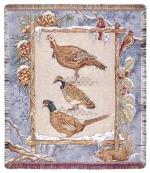 Winter Fowl Tapestry Throw