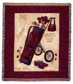 Red Hat Golf Tapestry Throw