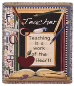 NEW Teacher Tapestry Throw
