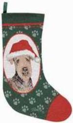 Pedigree Airedale Christmas Stocking Retired Item