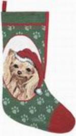 SALE Pedigree Yorkie Christmas Stocking Retired Item