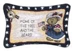 Boyds Bear Home Of The Free Pillow Talk Tapestry Pillow