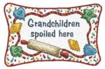 Grandchildren Spoiled Here Pillow Talk Tapestry Pillow