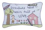 Grandmas Have A Heart Full Pillow Talk Tapestry Pillow