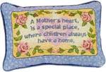   IN STOCK A Mother's Heart Pillow Talk Tapestry Pillow