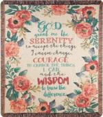 Serenity Prayer Throws