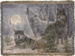 Wildlife Wolf Tapestry Throws