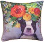 Dogs In Bloom Pillows