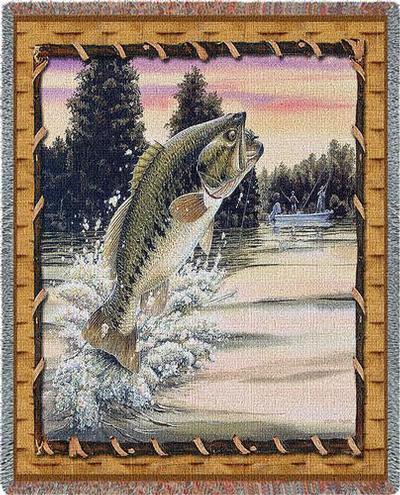 Fishing Memorial Blanket Gone Fishing in Heaven Custom Fishing