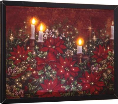 Cindy's Throws fiber optic canvas art will light up the