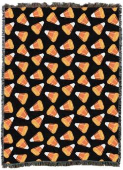Candy Corn Tapestry Throw