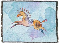Painted Pony Tapestry Throw