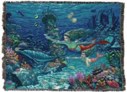 Mermaid Swimming Lesson Throw