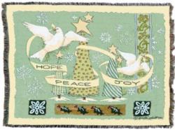 Doves -Hope - Peace - Joy  Blanket