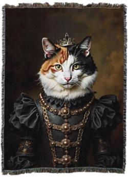 Lady Calico Tapestry Throw
