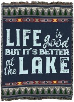 Bettter At the Lake Tapestry Throw #3