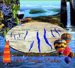 Finger Lakes, NY Tapesatry Throw