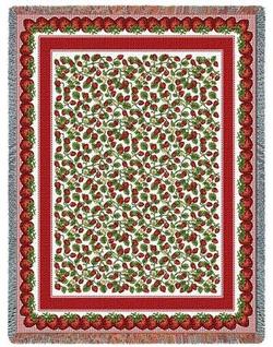 Strawberry Festival Tapestry Throw
