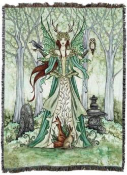 Fairy - Caretaker Fairy  Woven Blanket