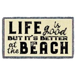 Bettter At the Beach Tapestry Throw #3