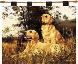 Golden Retriever Tapestry Wall Hanging