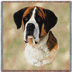 Saint Bernard Lap Tapestry Throw